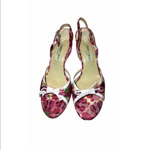 Jimmy Choo Silk Slingback Sandal